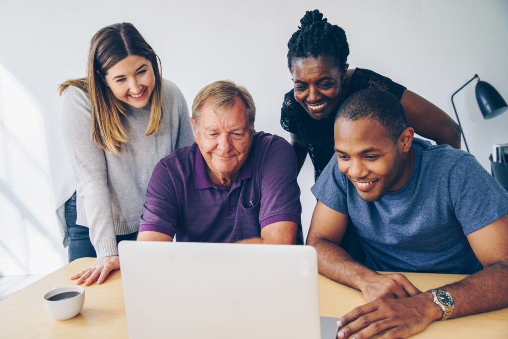 group using computer